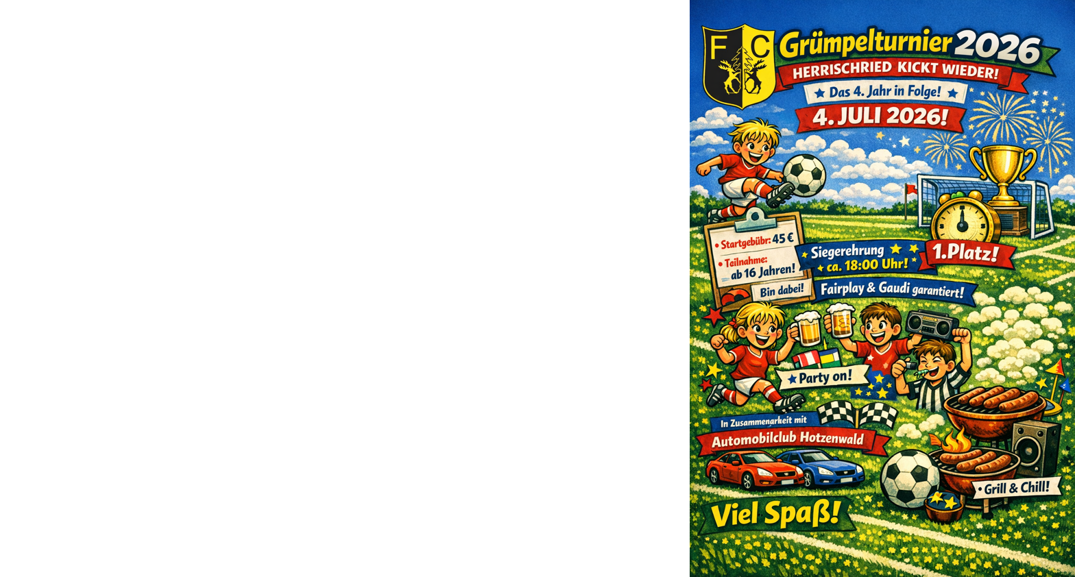 Grümpelturnier 2026 – Herrischried kickt wieder!